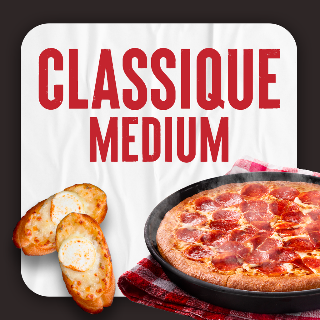 Klassisches Menü - Medium Pizza