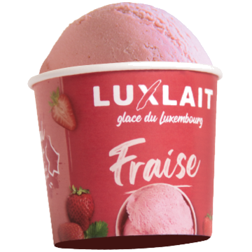 [005116] Pot de glace Fraise Luxlait